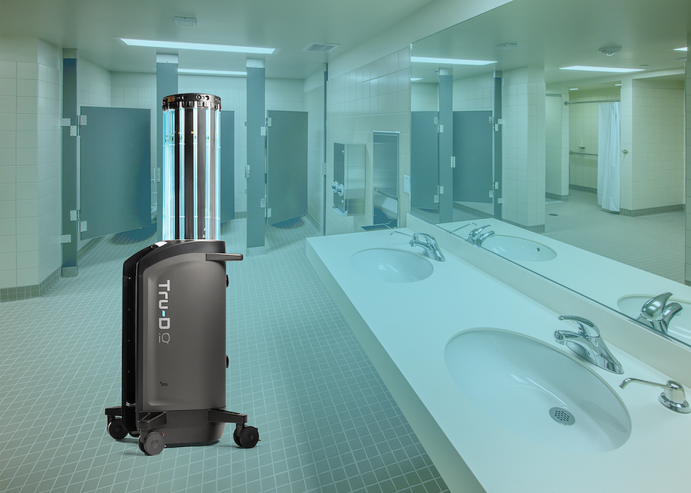 Tower in public restroom lr